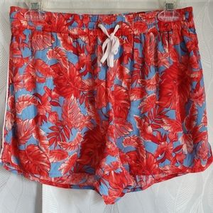 F21 Floral Drawstring Shorts